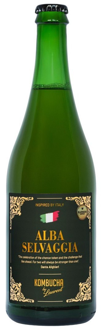 KOMBUCHA O SMAKU FIJOŁKA I POMARAŃCZY (DANTE ALIGHIERI) BIO 750 ml - KOMBUCHA BY LAURENT (PLATINIUM)