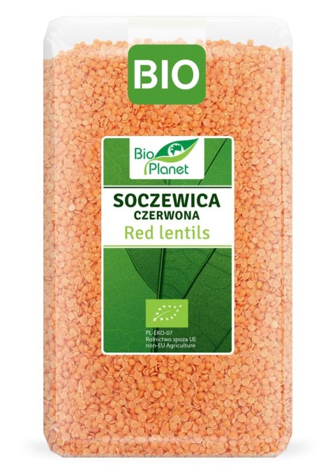 SOCZEWICA CZERWONA BIO 1 kg - BIO PLANET