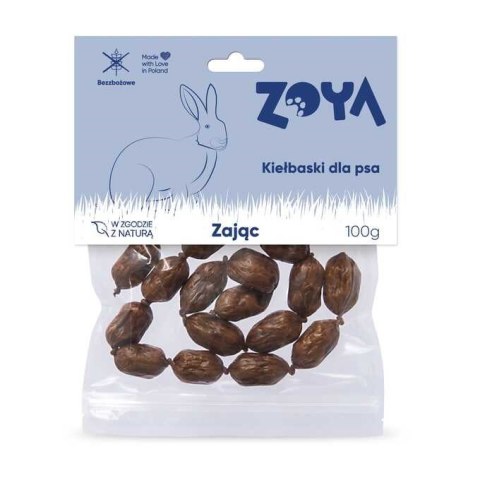 ZOYA Kiełbaski z zająca przysmak dla psa 100g