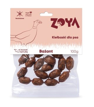 ZOYA Kiełbaski z bażanta przysmak dla psa 100g