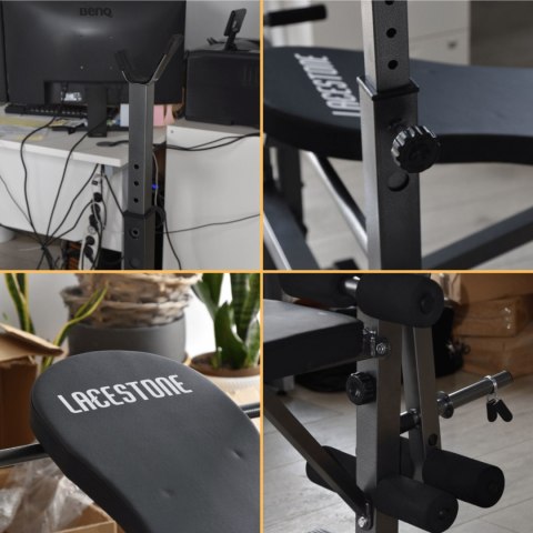 Ławka do ćwiczeń treningowych regulowana składana na klatkę nogi biceps