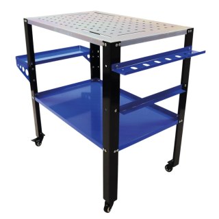 Mobilny Stół Spawalniczy Nośność 250kg Blat Perforowany 81x52x87cm
