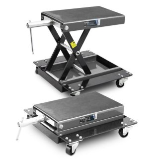 Mobilny podnośnik motocyklowy nożycowy do 500kg grafitowy