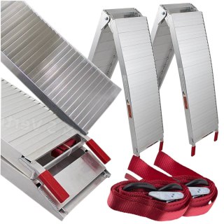 Najazdy rampy aluminiowe składane 680kg 2 sztuki motocykle quady maszyny