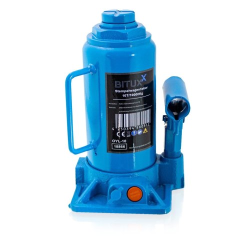 Podnośnik hydrauliczny 10t tłokowy butelkowy 205 335 mm stalowy kompaktowy