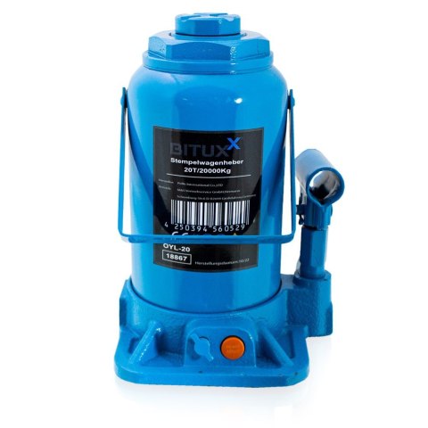 Podnośnik hydrauliczny 20t tłokowy butelkowy 240 400 mm stalowy mocny