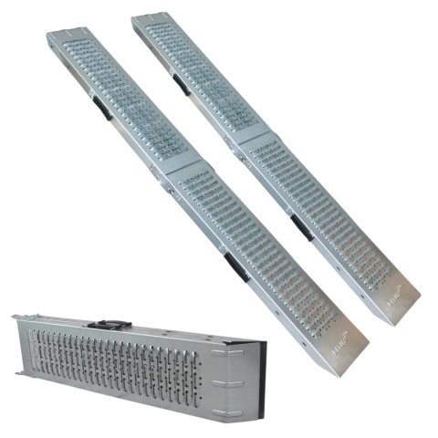 Rampy stalowe składane 180 cm 400 kg najazd motocykl kosiarka quad 2 sztuki