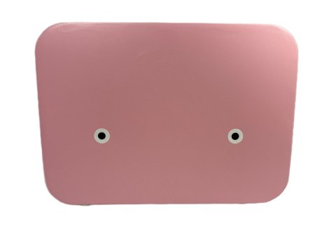 Różowy sejf biurowy domowy na kod i klucz