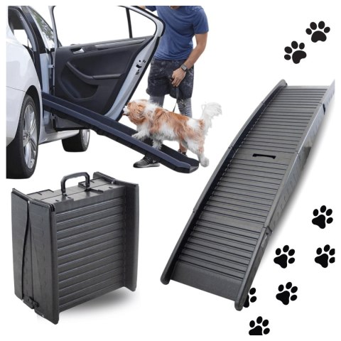 Składana Rampa dla Psa do Samochodu Lekka 90kg Antypoślizgowa dla Psów