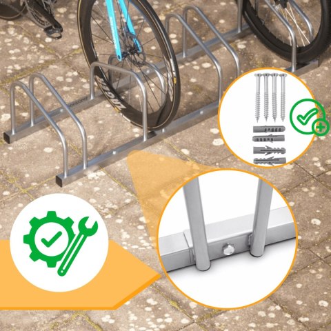 Stojak rowerowy na 2 rowery uniwersalny opony 35-60mm ścienny podłogowy