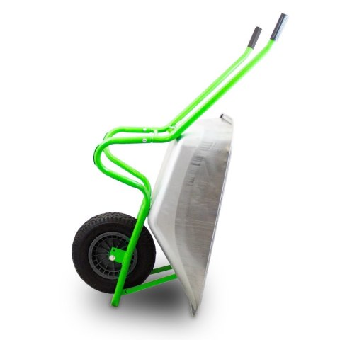 Taczka ogrodowa 100l 250kg stalowa ocynkowana koło pu pełne wytrzymała