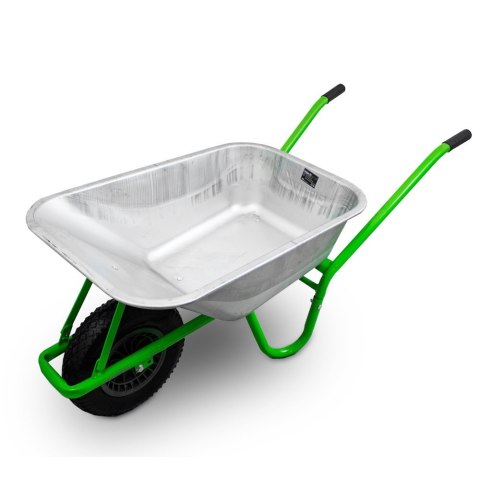 Taczka ogrodowa 100l 250kg stalowa ocynkowana koło pu pełne wytrzymała