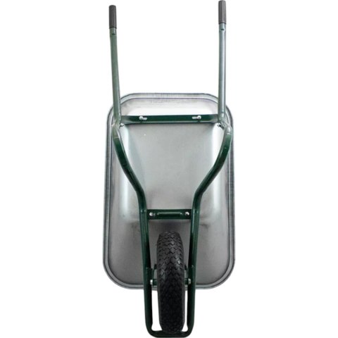 Taczka ogrodowa budowlana 100L 250kg stalowa koło pompowane wygodne uchwyty