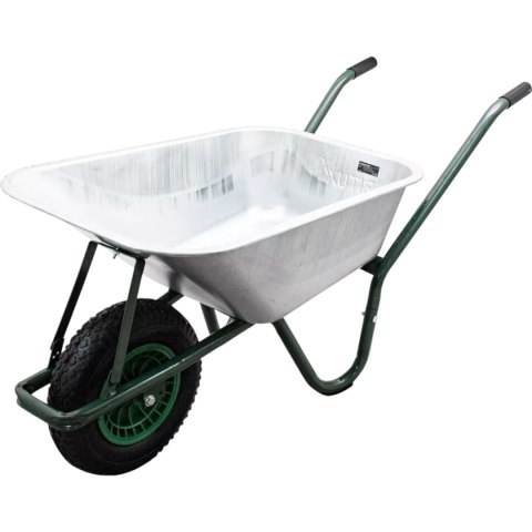 Taczka ogrodowa budowlana 100L 250kg stalowa koło pompowane wygodne uchwyty