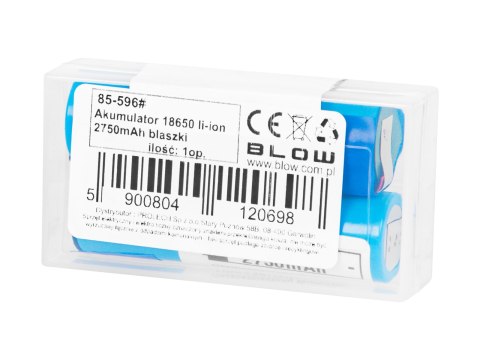 85-596# Akumulator 18650 li-ion 2750 blaszki 2sz 3,6v samsung box