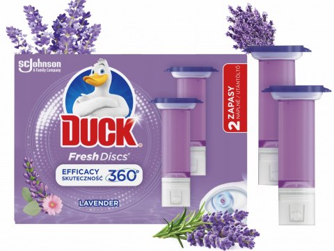 Duck Fresh Discs Lavender - Żelowy Krążek Do Toalety 72ml (2 x 36ml)