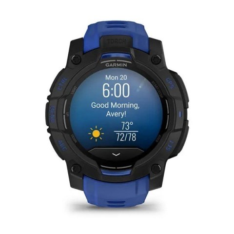 Smartwatch GARMIN Instinct 3 AMOLED 45mm Black/Bolt Blue