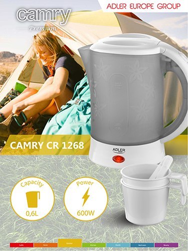 AD 1268 Czajnik plastikowy 0,6 l - travel