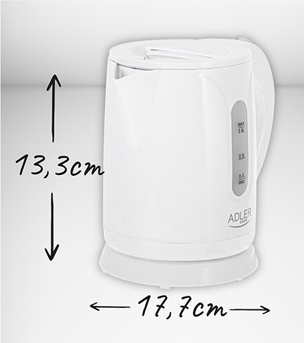 AD 1371 white Czajnik plastikowy 0,8 l