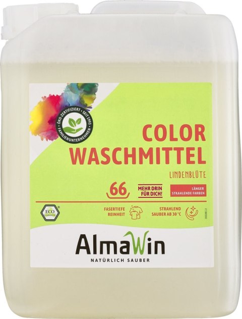 PŁYN DO PRANIA KOLOROWYCH UBRAŃ (KONCENTRAT) ECO 5 L (66 PRAŃ) - ALMAWIN