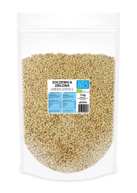 SOCZEWICA ZIELONA BIO 5 kg - HORECA (BIO PLANET)