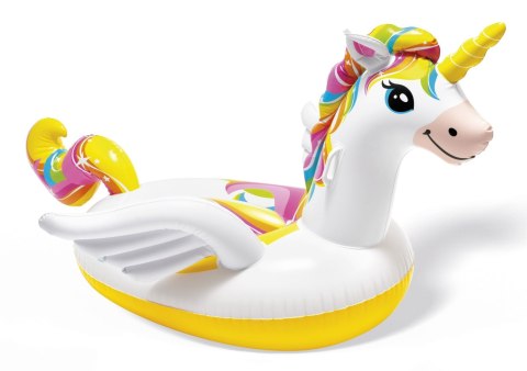 Duży dmuchany materac do pływania JEDNOROŻEC 198x140x97 cm INTEX 57561
