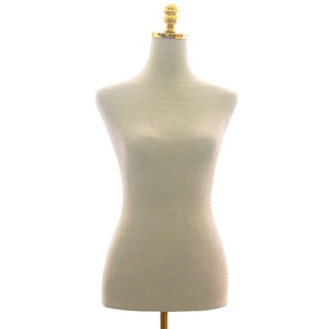 Manekin krawiecki damski beżowy welur regulowana wysokość 170 - 186 cm