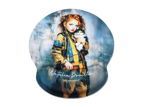 Podkładka pod mysz komputerową z poduszką na nadgarstek - N. Bonilla, Kocie opowieści Mii (CARMANI)