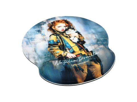 Podkładka pod mysz komputerową z poduszką na nadgarstek - N. Bonilla, Kocie opowieści Mii (CARMANI)