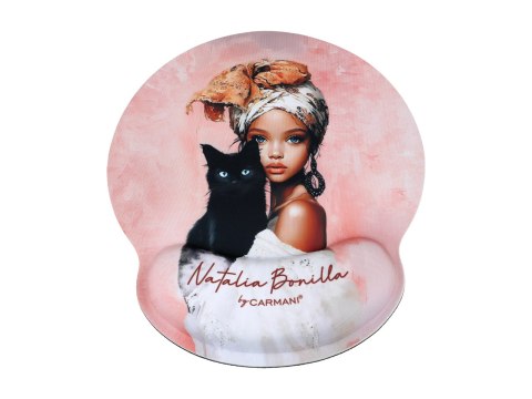 Podkładka pod mysz komputerową z poduszką na nadgarstek - N. Bonilla, Kocie opowieści Neli (CARMANI)