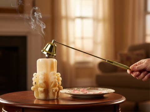 Gasidło do świec (kolor złoty)