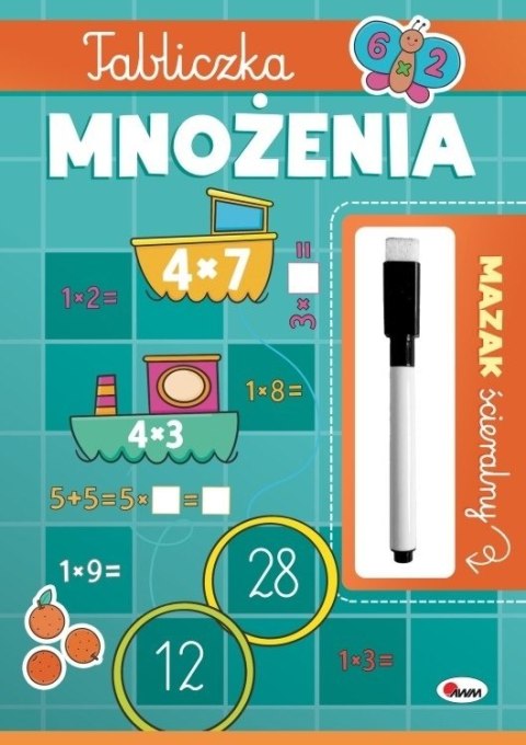 MAZAK ŚCIERALNY TABLICZKA MNOŻ