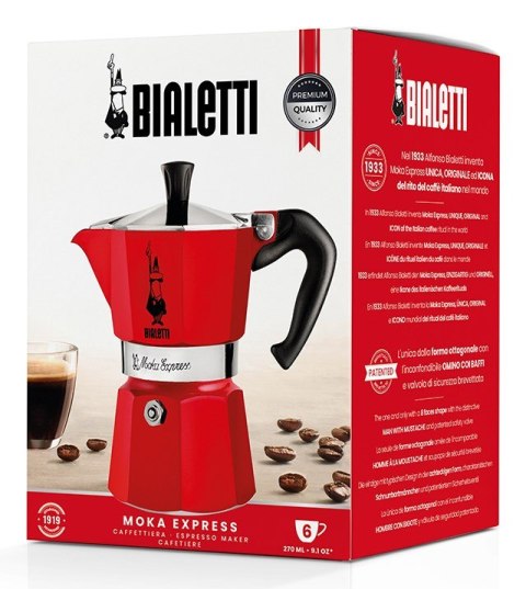 Kawiarka BIALETTI Moka Express (kolor czerwony)
