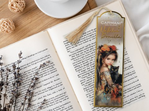 Kpl. 12 zakładek do książki - N. Bonilla, Kocie opowieści Luny (CARMANI)