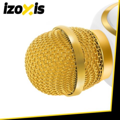 Mikrofon karaoke bezprzewodowy biały Izoxis 27047