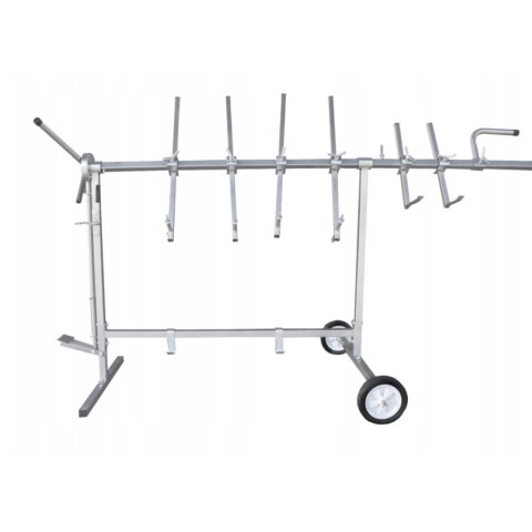 Stojak lakierniczy obrotowy samochodowy 6 ramienny regulowany 220 cm