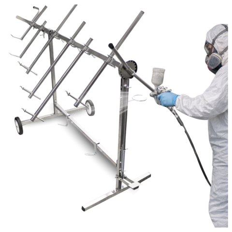 Stojak lakierniczy obrotowy samochodowy 6 ramienny regulowany 220 cm