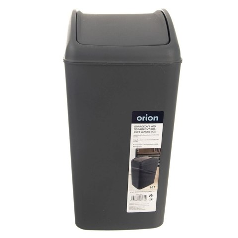Kosz na Śmieci Plastikowy Szary 10 L ORION Wytrzymały i Pojemny