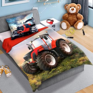 Pościel bawełna 160x200+1p70x80 Traktor