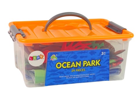 ND24_13195 Zwierzęta Morskie Ryby Zestaw Figurki Akcesoria 24 szt. 5905323213975