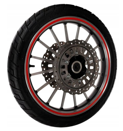 AG555B Naklejki odblaskowe na koła red