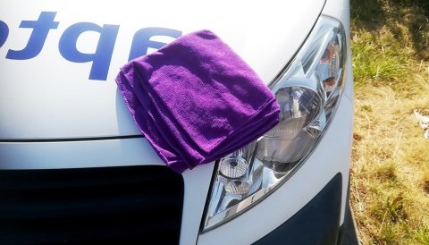 BQ8B Ręcznik z mikrofibry 100x50cm fiole