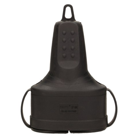 Hermetyczne, podwójne gniazdo gumowe 2P+Z, IP44, wersja schuko