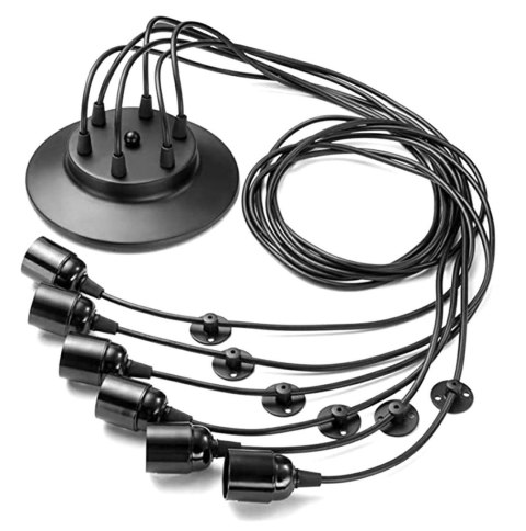 ZD74 Lampa sufitowa 6 ramion żyrandol