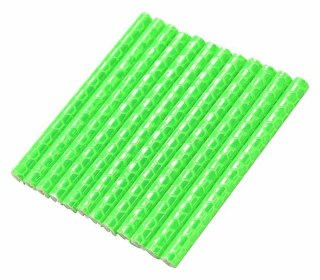 AG402A Odblask. rurki na szprychy green