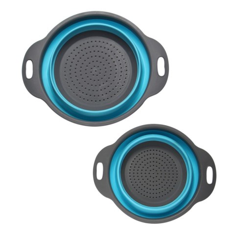 AG659J Durszlak silik. składany 2szt blu