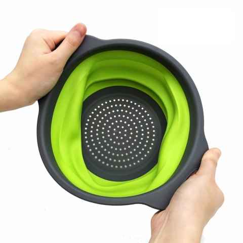 AG659J Durszlak silik. składany 2szt blu