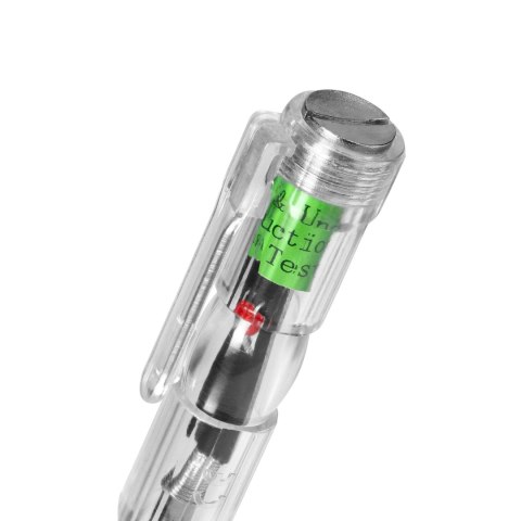 Elektroniczny próbnik napięcia 6w1, test obecności, pomiar, indukcja, ciągłość, polaryzacja DC, wykrywanie mikrofal, transparent