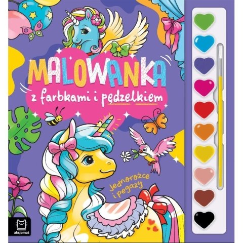 Kolorowanka z farbkami pegazy AKSJOMAT