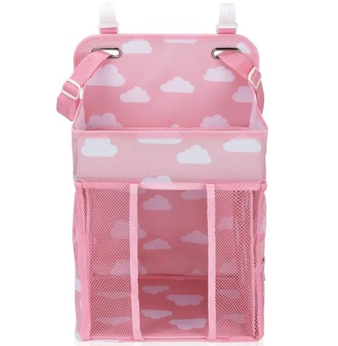 AG637C Organizer do łóżeczka różowy